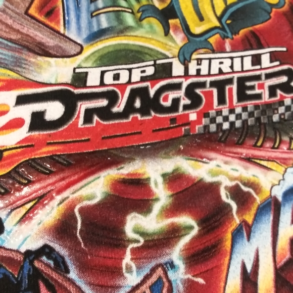 Cedar Fair Fearsome Five Top thrill Dragster Shirt - Picture 4 of 4